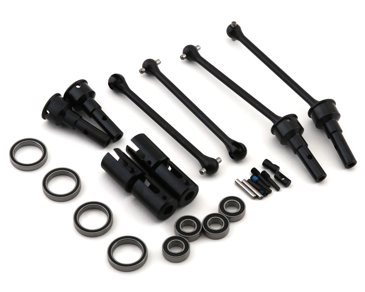 Traxxas Driveshafts, steel constant-velocity (assembled), front or rear (4) (8654, 8654R, or 8654G required for a complete set) TRA8950X
