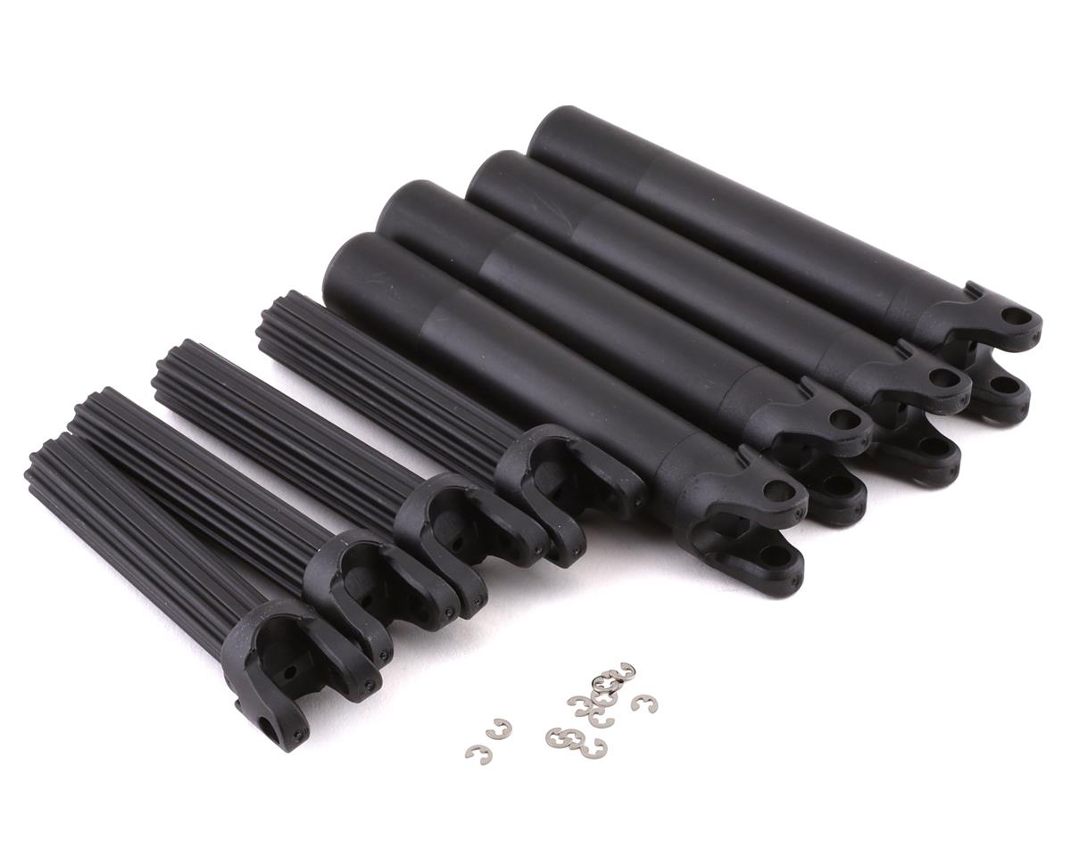 Traxxas Half shaft set, left or right (plastic parts only) (internal splined half shaft/ external splined half shaft) (4 assemblies) (for use with #8995 WideMaxx suspension kit) TRA8993
