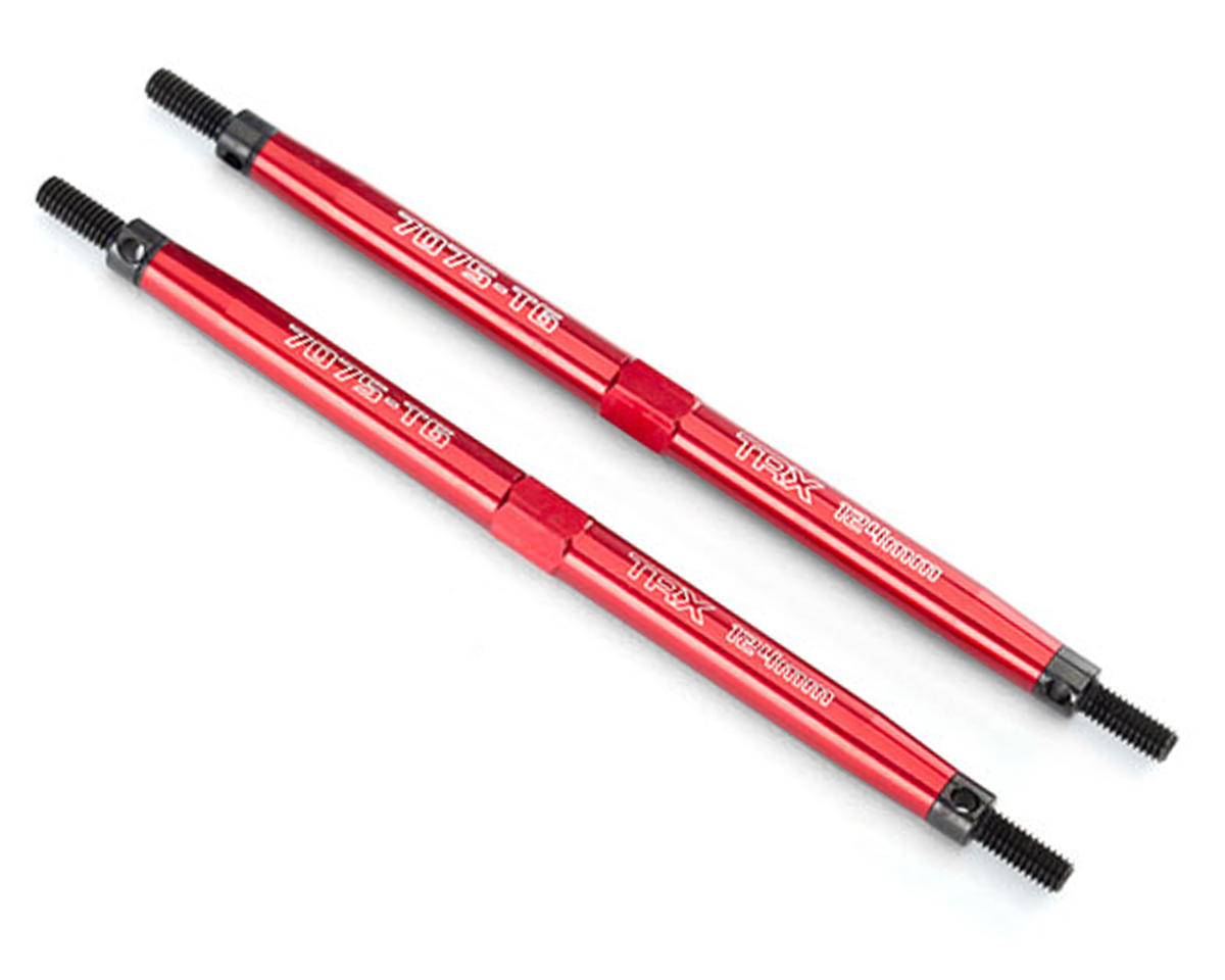 Aluminum Toe Link Rear Tubes (Red) (2) by Traxxas