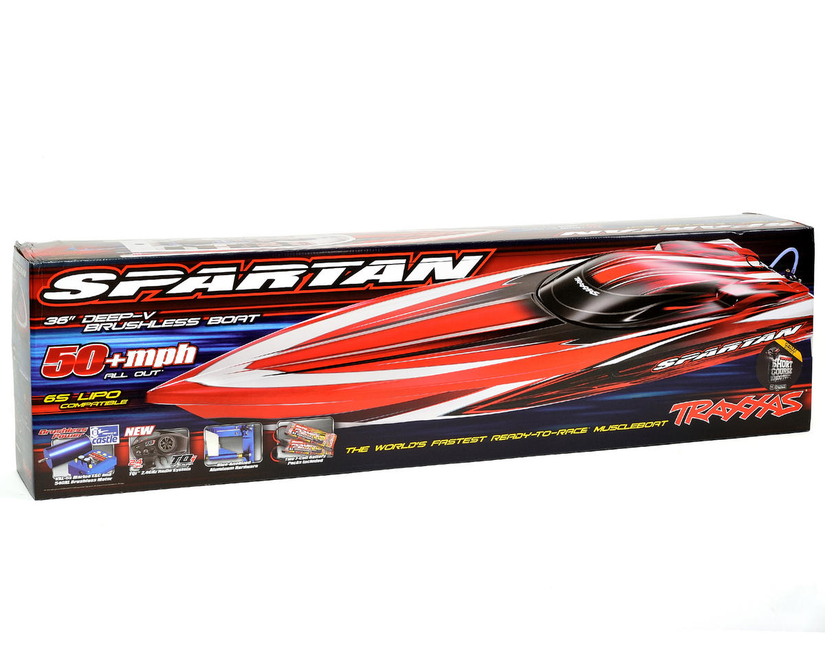 Traxxas Spartan High Performance Race Boat RTR w/2.4Ghz Radio & Castle ...