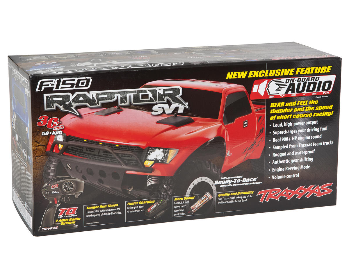 Traxxas Ford Raptor Rtr 110 2wd Truck W24ghz Radio On Board Audio Battery Dc Charger