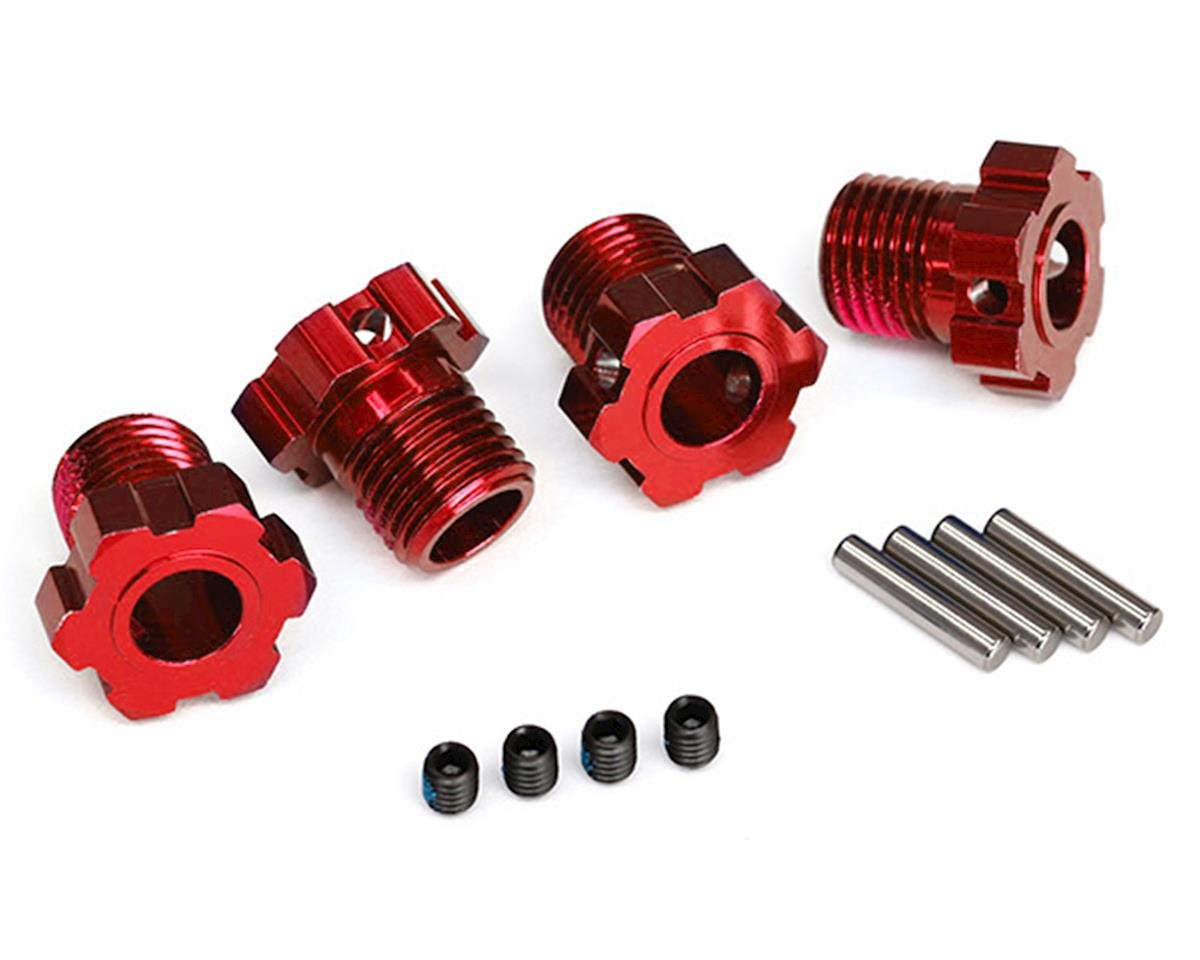 Traxxas 17mm Splined Wheel Hub Hex (Red) (4) [TRA8654R] - HobbyTown