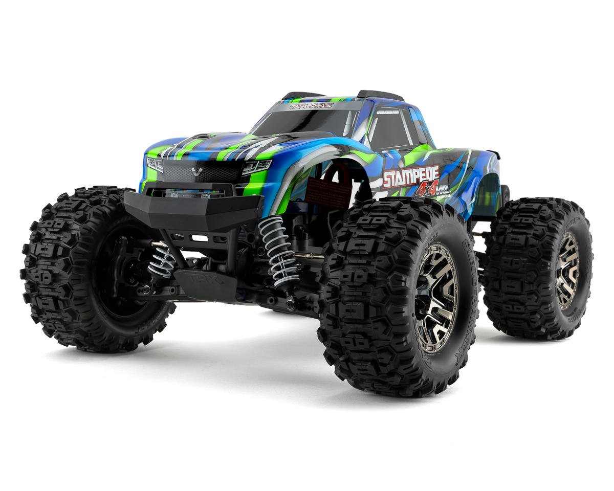 Traxxas Stampede 4x4 VXL Brushless RTR 1/10 4WD Monster Truck (Green)  [TRA90376-4-GRN]