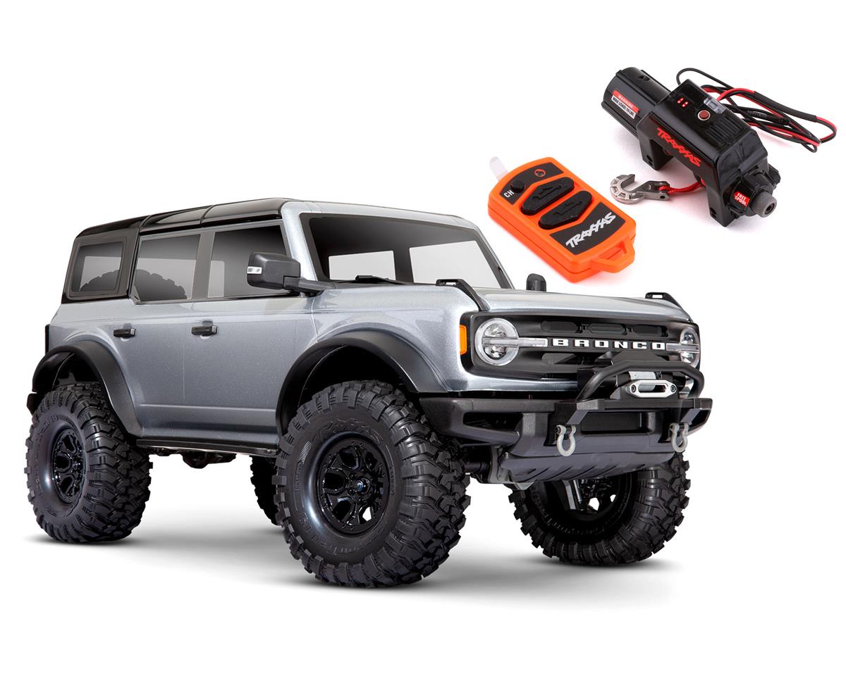 Traxxas TRX-4 2021 Ford Bronco 1/10 Crawler Truck w/FREE WINCH! (Iconic  Silver) [TRA92076-4-BDL-SLVR] - Sns-Brigh10