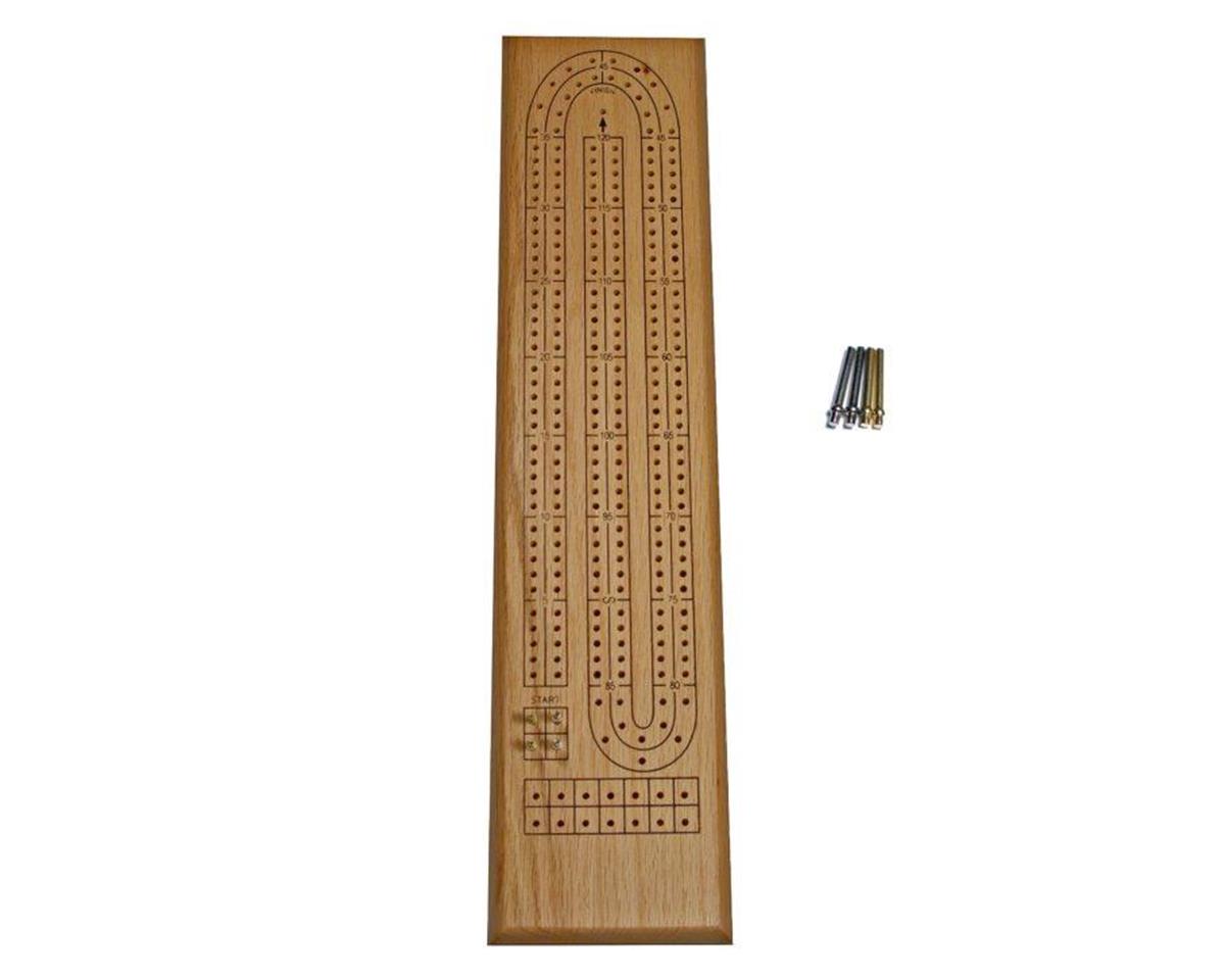 Wood Expressions 2 Track Oak W/Nat Finish Cribbage [WEX301012] - HobbyTown