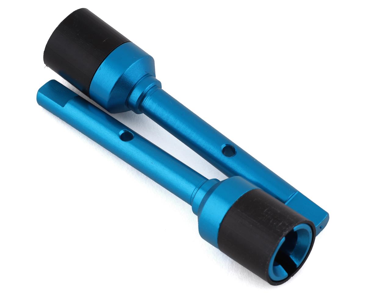 Yeah Racing Tamiya TT-02 Aluminum Center Drive Cups (Blue) (2