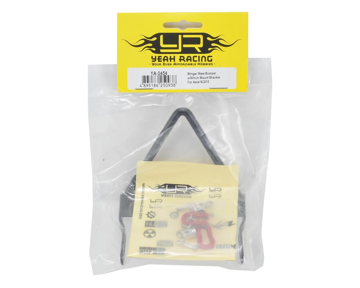 Yeah Racing YA-0455 Stubby Steel Bumper With Winch Mount For Axial SCX10 RC Crawler