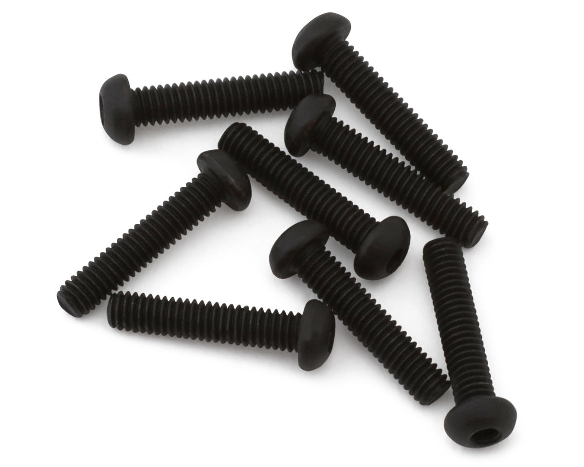Yokomo 2.5mm Button Head Socket Screws (8) (12mm) [YOKZC-BH2512