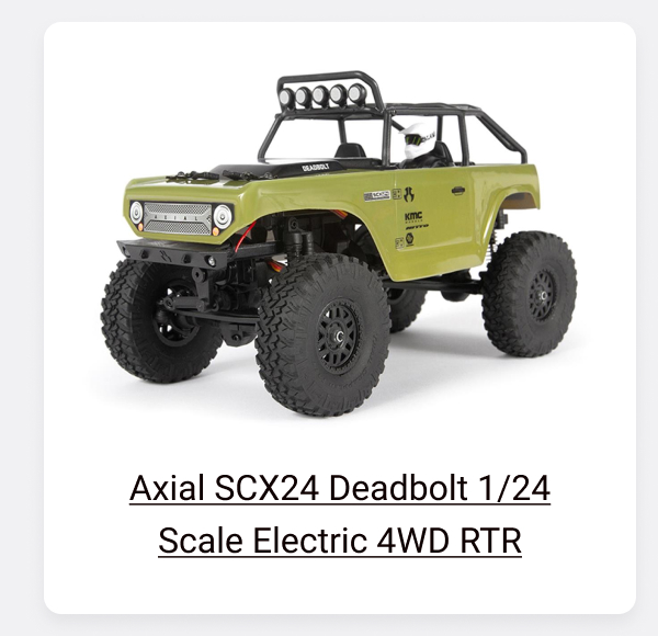 Shop Axial SCX24 Deadbolt 1/24 Scale Electric 4WD RTR