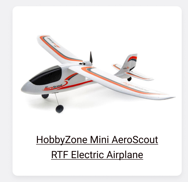 Shop HobbyZone Mini AeroScout RTF Electric Airplane