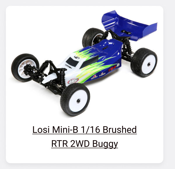 Shop Losi Mini-B 1/16 Brushed RTR 2WD Buggy