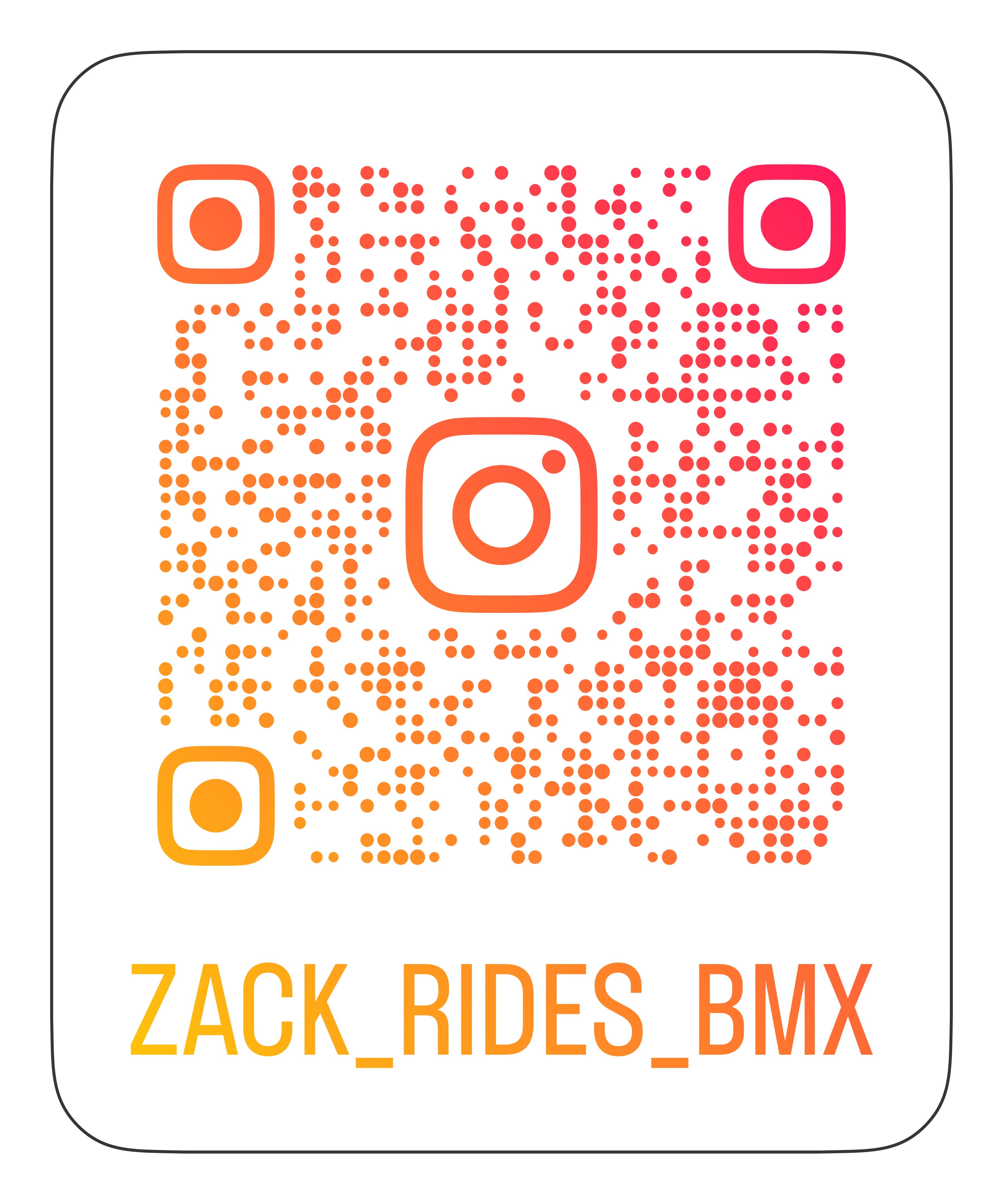 QR code for Dan's Comp Flow Team rider Zack Miller's Instagram.