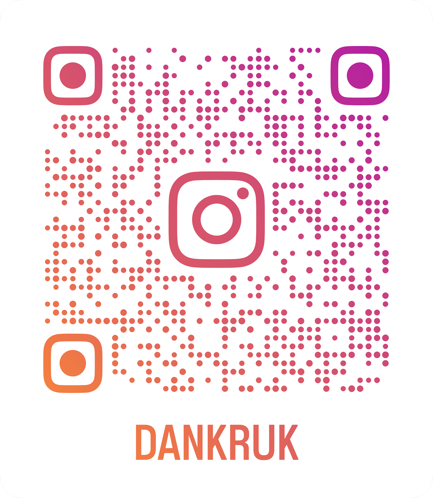 QR code for Dan Kruk's Instagram
